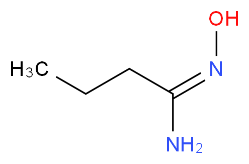 (E)-N'-hydroxybutimidamide_分子结构_CAS_27620-10-6