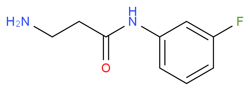 N~1~-(3-fluorophenyl)-beta-alaninamide_分子结构_CAS_938517-17-0)