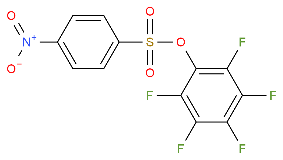 2,3,4,5,6-Pentafluorophenyl 4-nitrobenzenesulfonate_分子结构_CAS_244633-31-6)