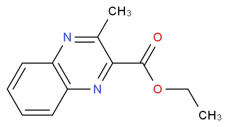 ethyl 3-methylquinoxaline-2-carboxylate_分子结构_CAS_3885-38-9