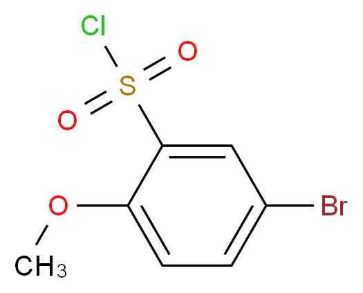 5-Bromo-2-methoxybenzenesulfonyl chloride_分子结构_CAS_23095-05-8)