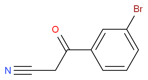 3-Bromobenzoylacetonitrile_分子结构_CAS_70591-86-5)