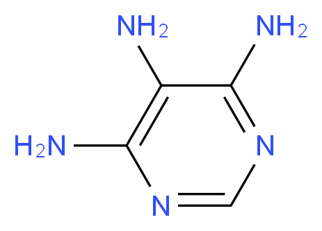 pyrimidine-4,5,6-triamine_分子结构_CAS_118-70-7