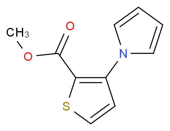 methyl 3-(1H-pyrrol-1-yl)thiophene-2-carboxylate_分子结构_CAS_74772-16-0)