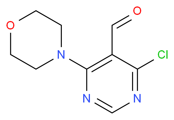 4-Chloro-6-morpholino-5-pyrimidinecarbaldehyde_分子结构_CAS_54503-94-5)