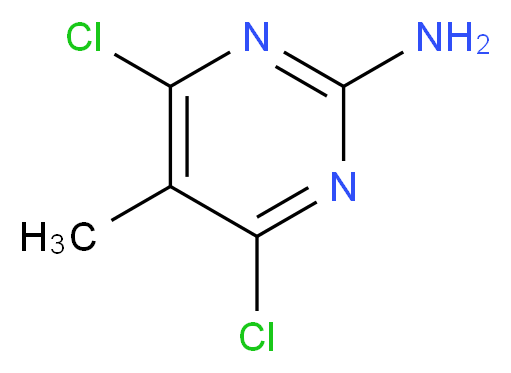 2-Amino-4,6-dichloro-5-methylpyrimidine_分子结构_CAS_)