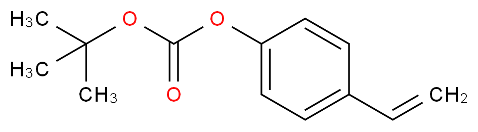 tert-butyl 4-ethenylphenyl carbonate_分子结构_CAS_87188-51-0