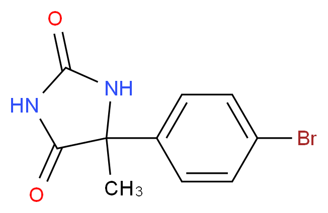 5-(4-bromophenyl)-5-methylimidazolidine-2,4-dione_分子结构_CAS_6320-50-9)