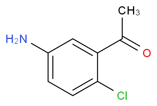 1-(5-amino-2-chlorophenyl)ethan-1-one_分子结构_CAS_99914-14-4