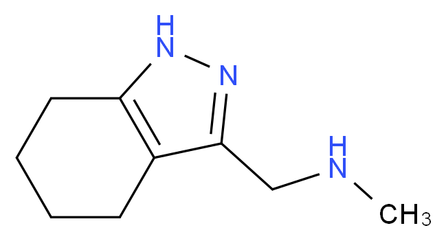 Methyl-(4,5,6,7-tetrahydro-1H-indazol-3-ylmethyl)-amine_分子结构_CAS_)