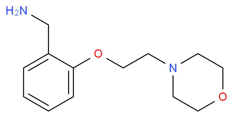 {2-[2-(morpholin-4-yl)ethoxy]phenyl}methanamine_分子结构_CAS_540753-13-7