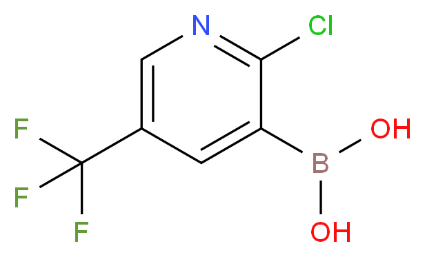 2-Chloro-5-(trifluoromethyl)pyridine-3-boronic acid_分子结构_CAS_)