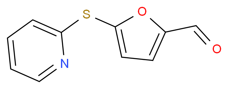 5-(pyridin-2-ylsulfanyl)furan-2-carbaldehyde_分子结构_CAS_709635-68-7