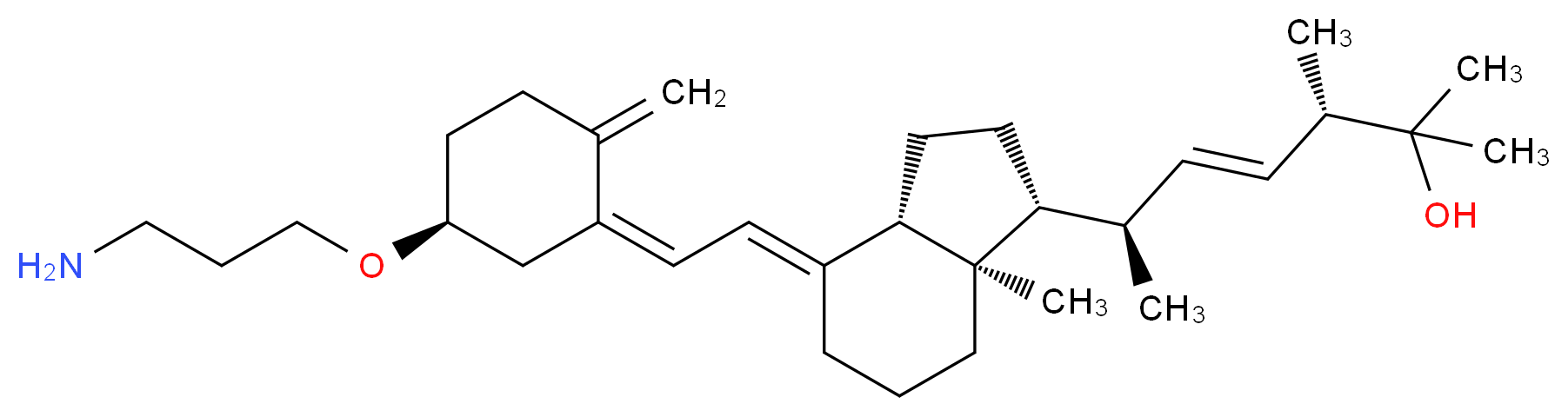 25-Hydroxy Vitamin D2 3,3'-Aminopropyl Ether_分子结构_CAS_932023-11-5)