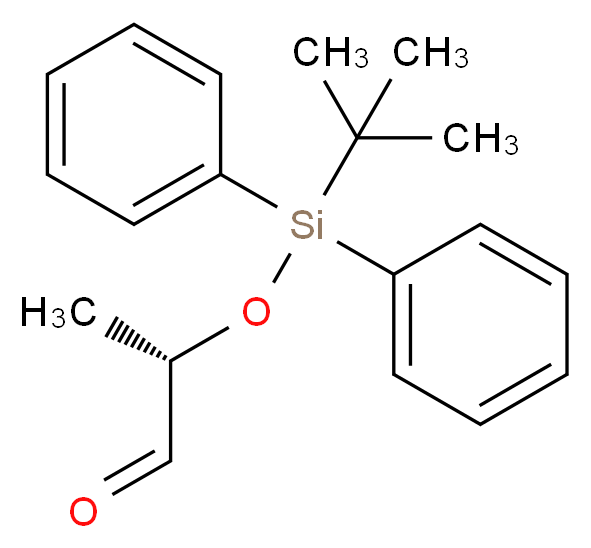 (S)-2-(叔丁基二苯基硅烷氧基)丙醛_分子结构_CAS_87696-33-1)