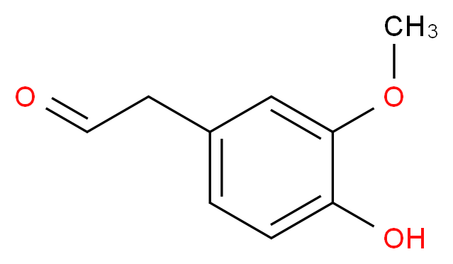 2-(4-hydroxy-3-methoxyphenyl)acetaldehyde_分子结构_CAS_5703-24-2