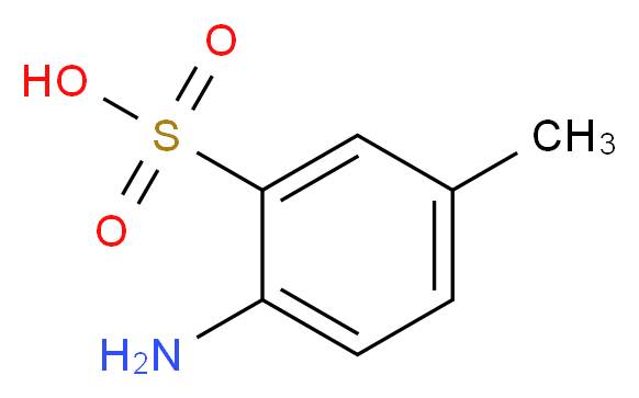 2-amino-5-methylbenzene-1-sulfonic acid_分子结构_CAS_88-44-8