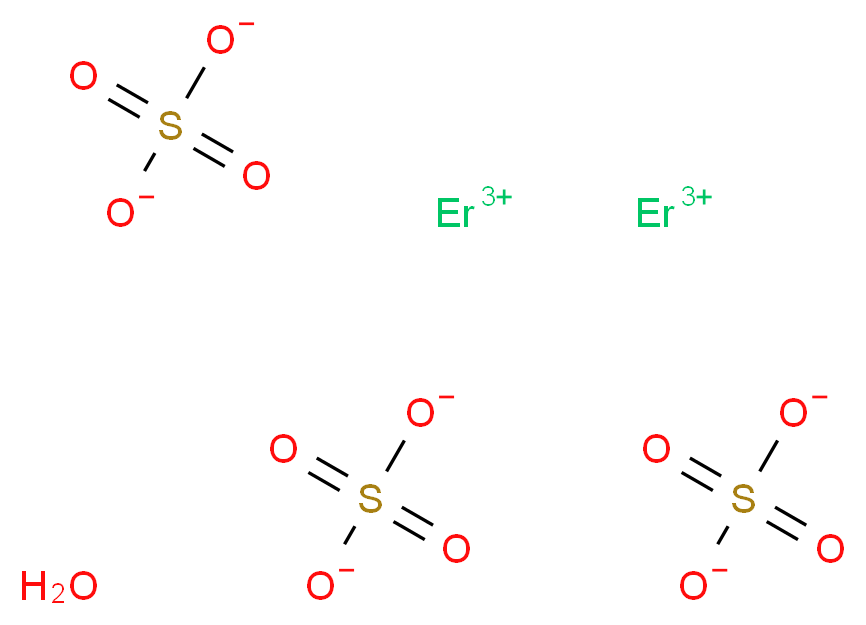 dierbium(3+) ion hydrate trisulfate_分子结构_CAS_20814-10-2