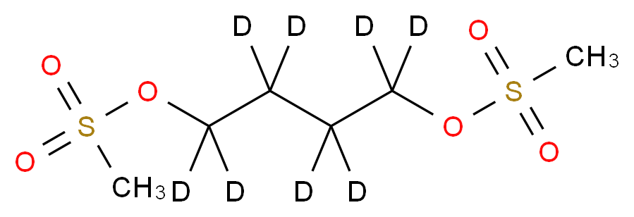 4-(methanesulfonyloxy)(<sup>2</sup>H<sub>8</sub>)butyl methanesulfonate_分子结构_CAS_116653-28-2