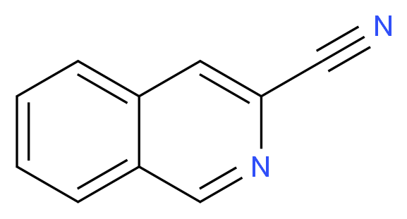 3-Isoquinolinecarbonitrile_分子结构_CAS_26947-41-1)