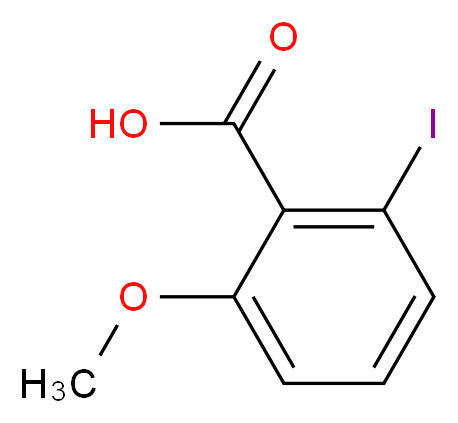 2-iodo-6-methoxybenzoic acid_分子结构_CAS_66195-39-9