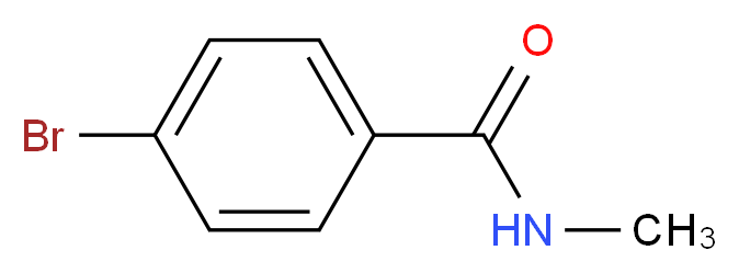 4-Bromo-N-methylbenzamide_分子结构_CAS_27466-83-7)