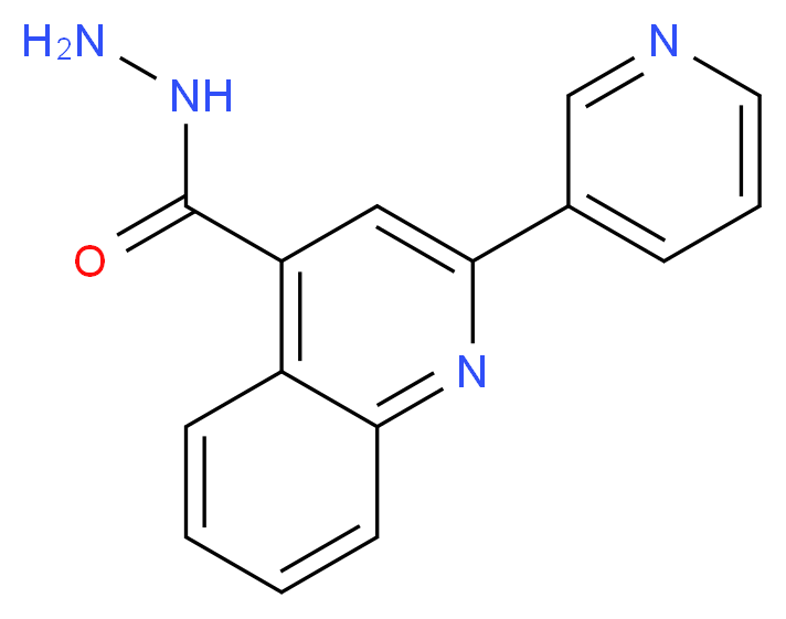 2-Pyridin-3-ylquinoline-4-carbohydrazide_分子结构_CAS_)