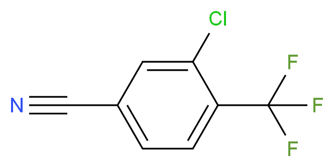 3-Chloro-4-(trifluoromethyl)benzonitrile_分子结构_CAS_1092460-79-1)