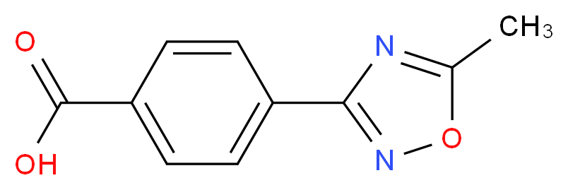 4-(5-methyl-1,2,4-oxadiazol-3-yl)benzoic acid_分子结构_CAS_95124-68-8