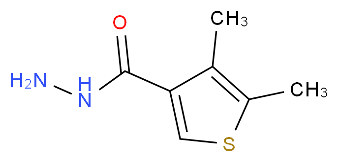 4,5-Dimethylthiophene-3-carbohydrazide_分子结构_CAS_524934-36-9)