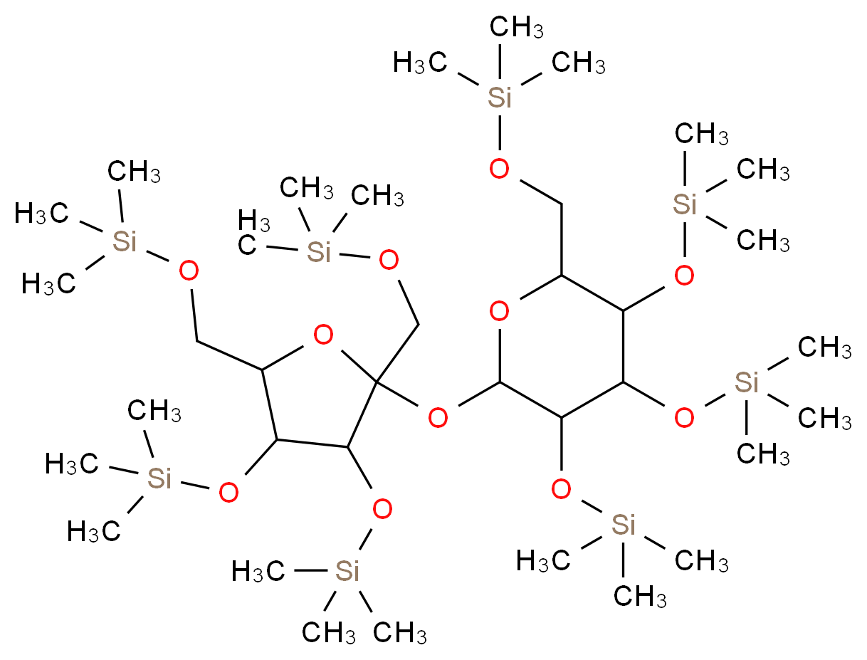 Trimethylsilylsucrose_分子结构_CAS_19159-25-2)