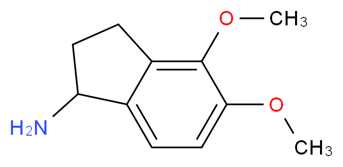 4,5-dimethoxy-2,3-dihydro-1H-inden-1-amine_分子结构_CAS_168902-80-5
