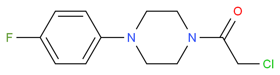 1-(Chloroacetyl)-4-(4-fluorophenyl)piperazine_分子结构_CAS_330601-48-4)