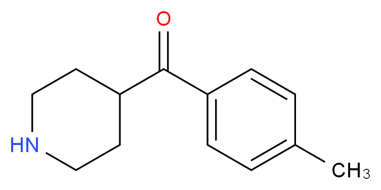 4-(4-Methylbenzoyl)piperidine_分子结构_CAS_74130-04-4)