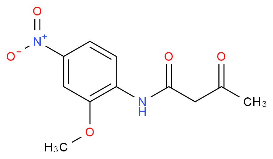 N-(2-methoxy-4-nitrophenyl)-3-oxobutanamide_分子结构_CAS_91088-39-0