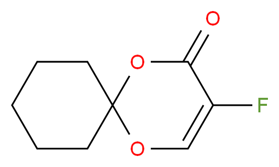 3-fluoro-1,5-dioxaspiro[5.5]undec-3-en-2-one_分子结构_CAS_134878-53-8