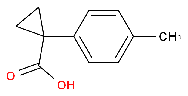 1-(4-METHYLPHENYL)-1-CYCLOPROPANECARBOXYLIC ACID_分子结构_CAS_83846-66-6)