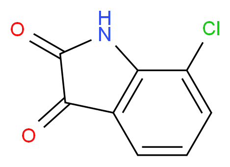 7-chloro-2,3-dihydro-1H-indole-2,3-dione_分子结构_CAS_)
