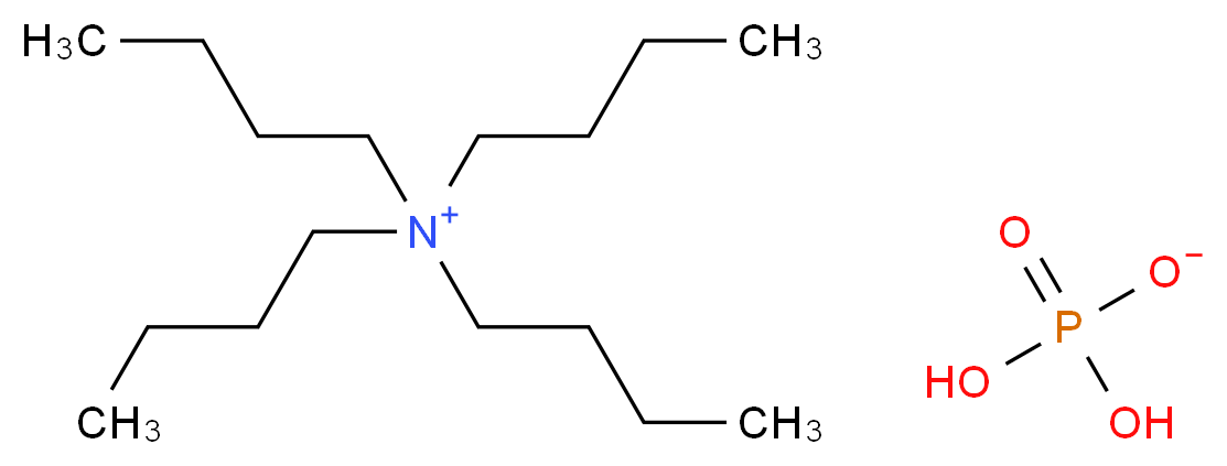 四丁基磷酸氢铵 一元_分子结构_CAS_5574-97-0)