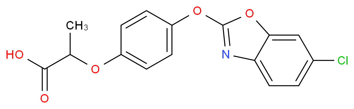 噁唑禾草灵_分子结构_CAS_95617-09-7)