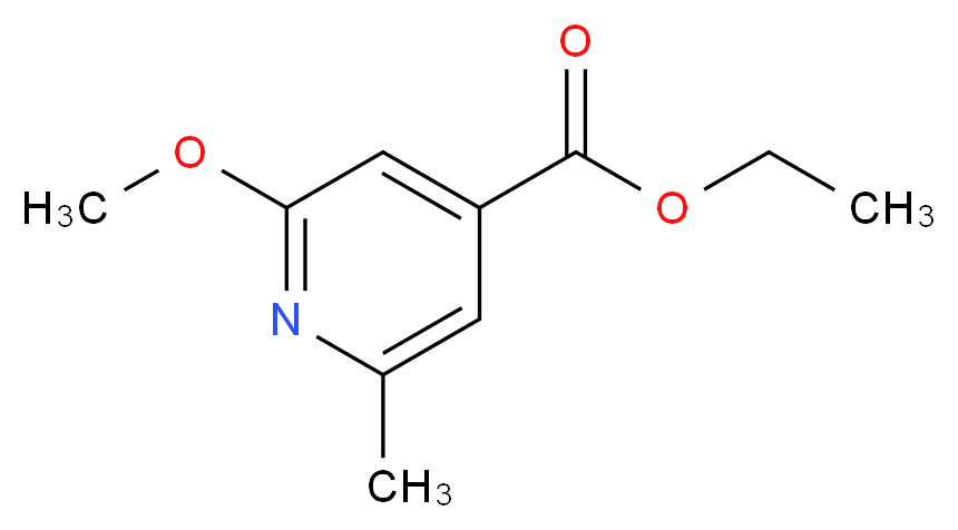 ethyl 2-methoxy-6-methylisonicotinate_分子结构_CAS_262296-07-1)