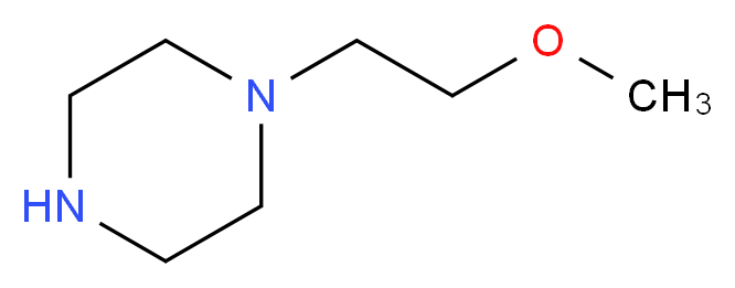 1-(2-甲氧基乙基)哌嗪_分子结构_CAS_13484-40-7)