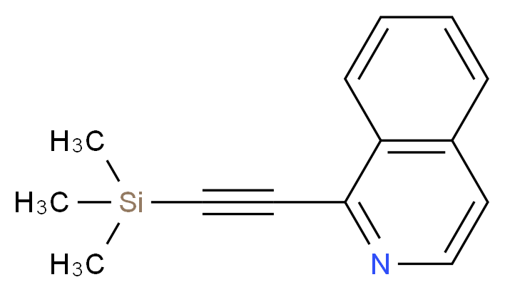 1-[2-(trimethylsilyl)ethynyl]isoquinoline_分子结构_CAS_86521-10-0