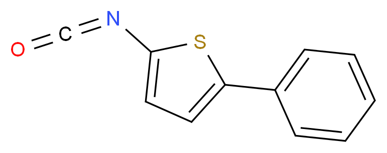 5-Phenyl-2-thienyl isocyanate_分子结构_CAS_321309-34-6)