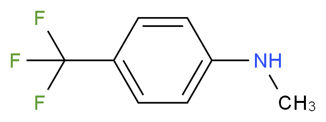 N-methyl-4-(trifluoromethyl)aniline_分子结构_CAS_22864-65-9