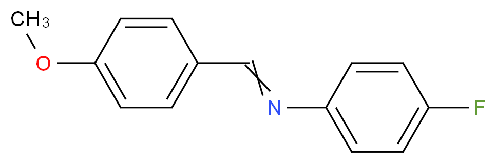 N-(4-甲氧基亚苄基)-4-氟苯胺_分子结构_CAS_3381-48-4)