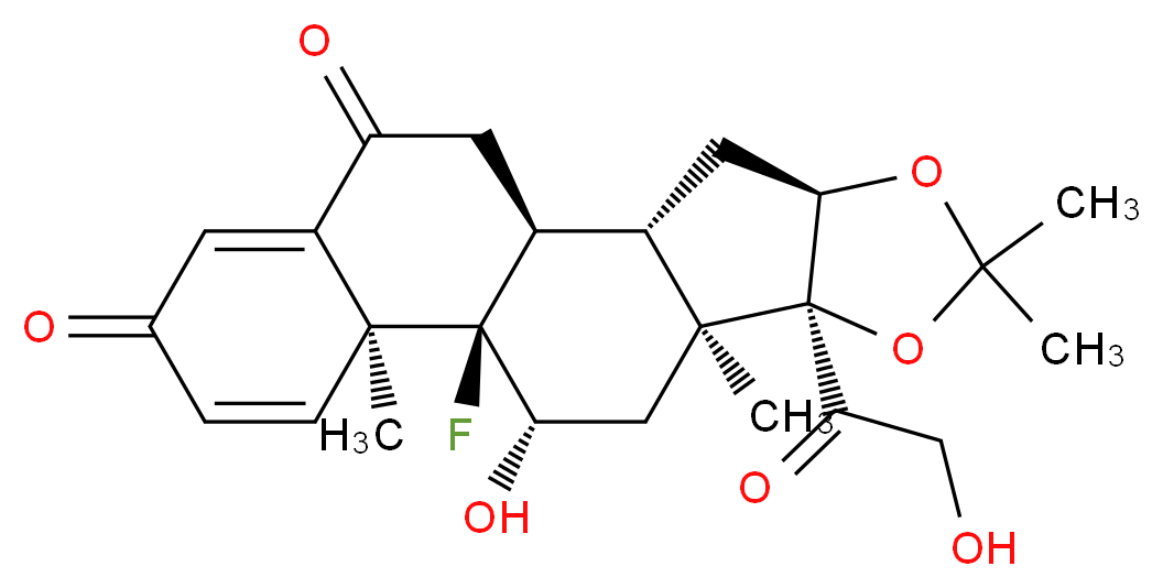 6-Keto Triamcinolone Acetonide_分子结构_CAS_)