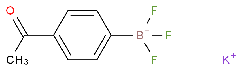 potassium (4-acetylphenyl)trifluoroboranuide_分子结构_CAS_252726-24-2