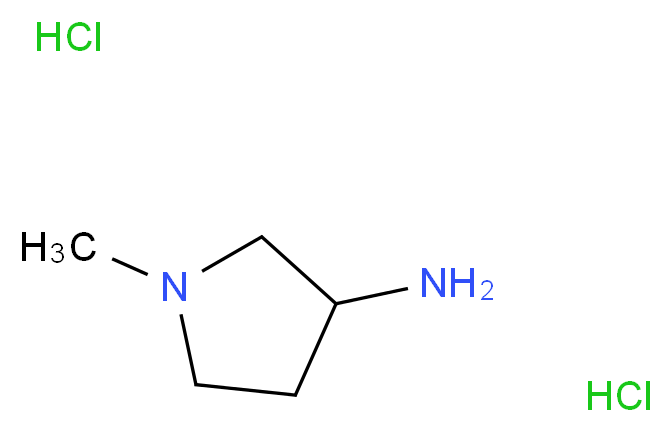 1-methylpyrrolidin-3-amine dihydrochloride_分子结构_CAS_13220-27-4