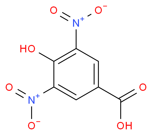 3,5-二硝基-4-羟基苯甲酸_分子结构_CAS_1019-52-9)